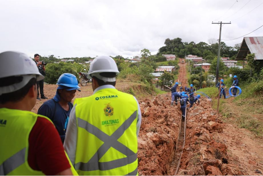 O governador Wilson Lima anunciou obras para a construção de um Sistema de Abastecimento de Água no município de Benjamin Constant.