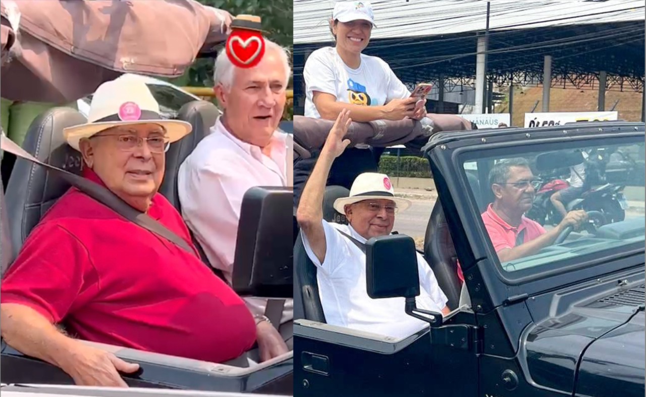 O ex-governador Amazonino Mendes (Cidadania) trocou de motorista em seu segundo dia de campanha de rua, ontem (23).