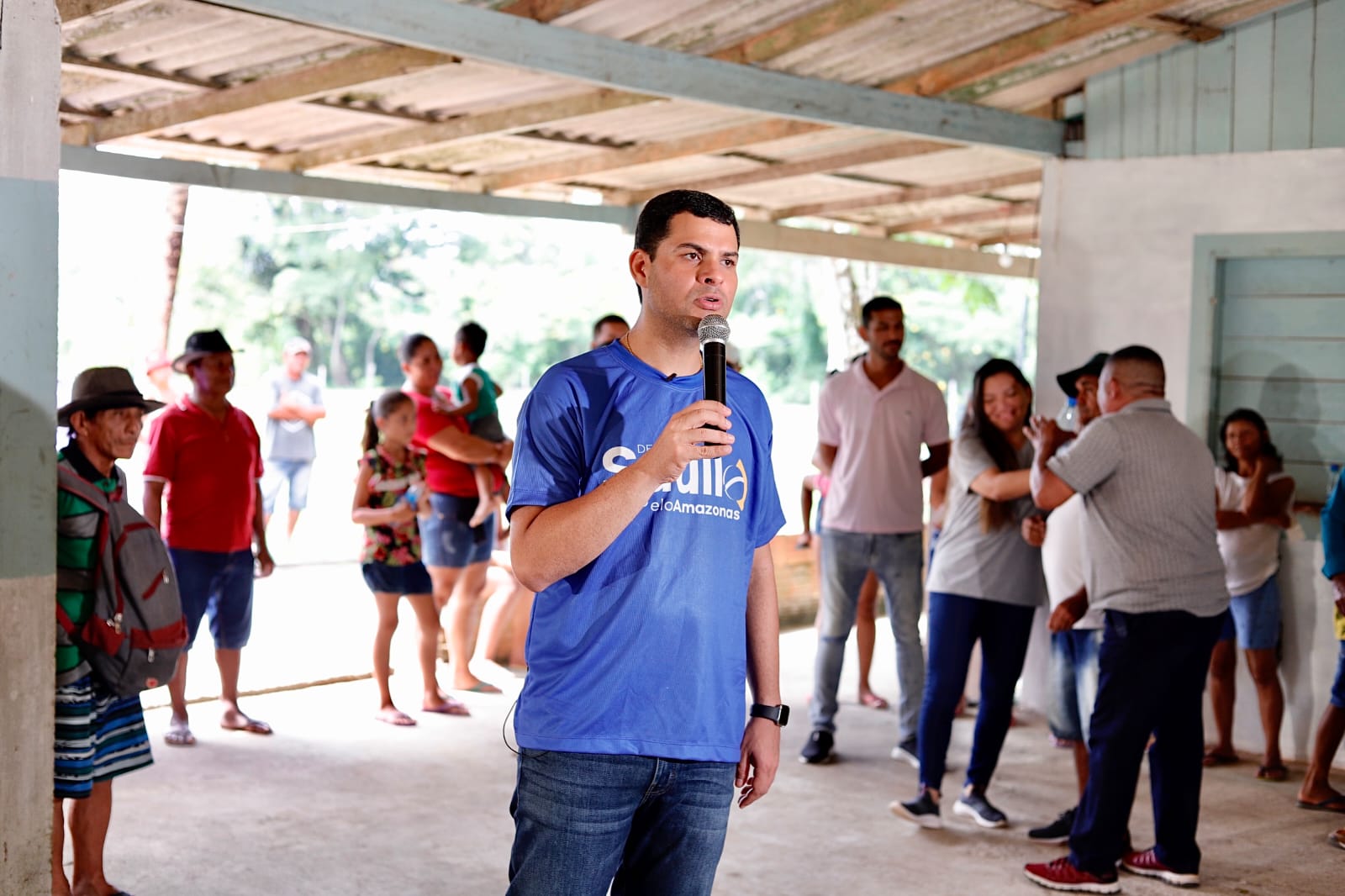 O deputado Saullo Vianna (UB) esteve em municípios e comunidades do Baixo e Médio Amazonas - Boa Vista do Ramos, Maués e Urucurituba.