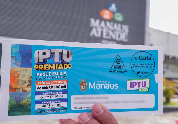 Em Manaus, os contribuintes que ainda não receberam os carnês do IPTU 2024 podem emitir a segunda via on-line.